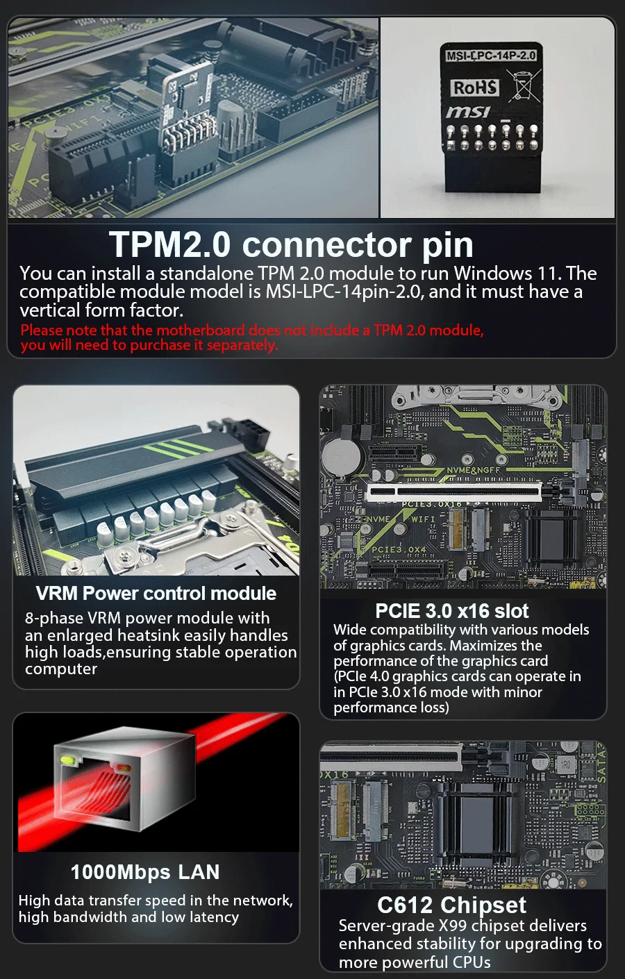 X99 ​ اللوحة الأم XD4 tpm 2.0 Xeon Kit E5 2680 2690 V4 CPU DDR4 RAM مجموعة كاملة LGA 2011 V3 اللوحات الأم X99 مع المعالج