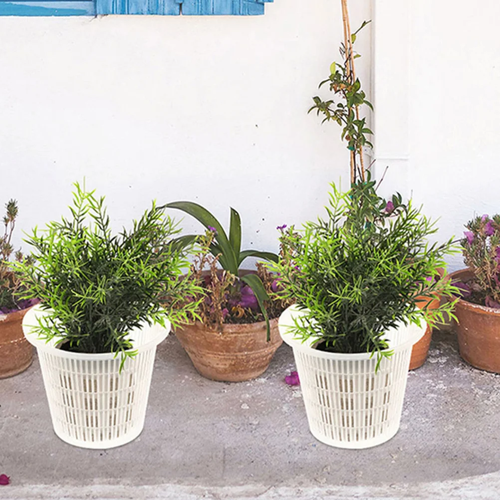 

3 Pcs Root Control Pots Clear Nursery Breathable Basin Garden Flower Planters for Plants Pp Orchid