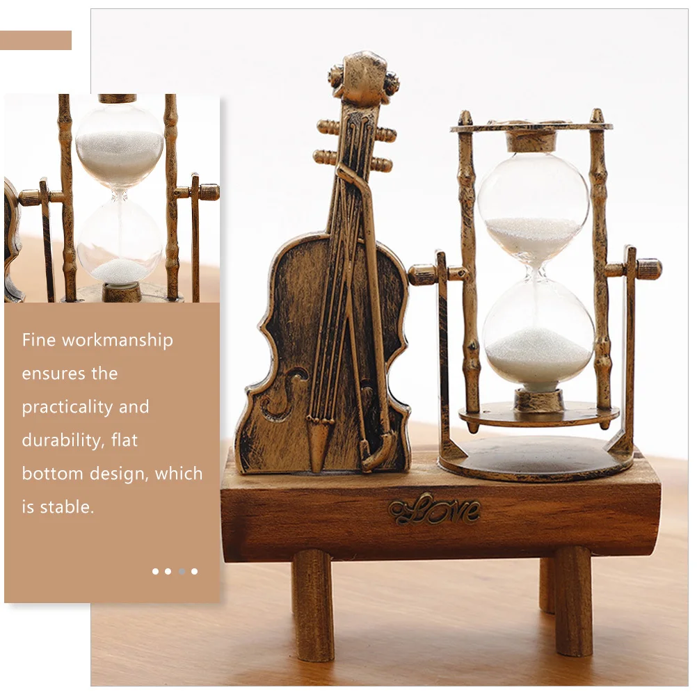 

Exquisite Retro Sand Clock Desktop Ornament Vintage Sand Glass Craft Decoration Office Home Creative Decor Creative Decor