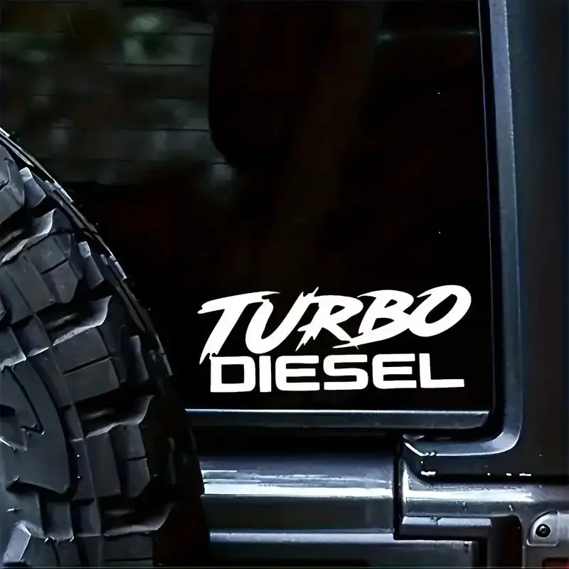 Catching Turbo Diesel Sticker, Fit for Car Hoods, Tool Cabinets, Motorcycle Tanks, Boosting Diesel - Themed Aesthetics