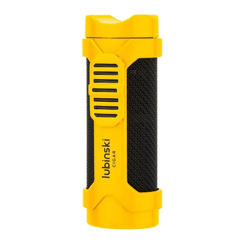 LUBINSKI Special‑Purpose Cigar Lighter, Zinc Alloy Build With Single Straight Punch Opener and Cigarette Tray Design