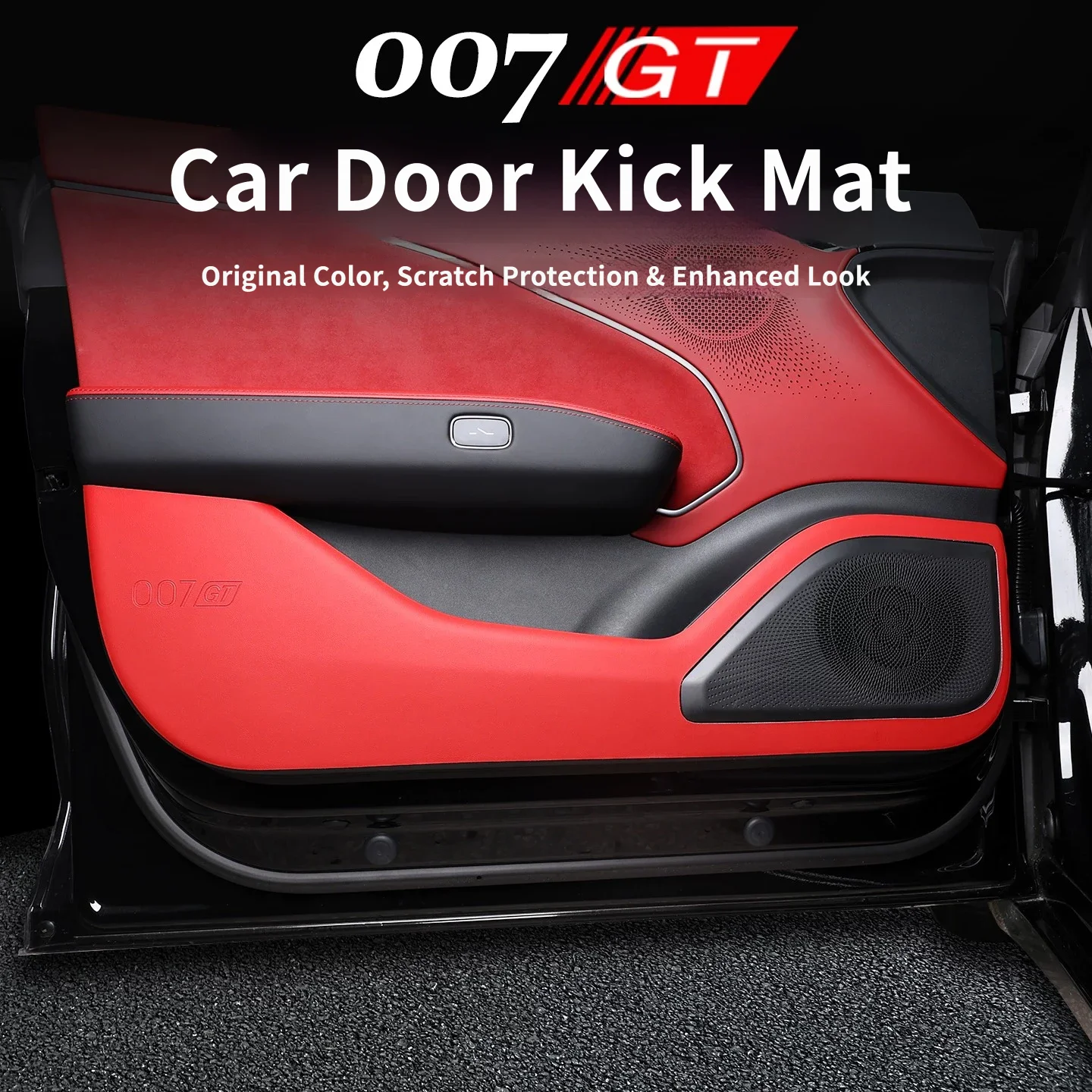 For Zeekr 7GT 007GT 2025 2026 Original Color Leather Door Anti Kick Mat Four Doors Anti Scratch Protective Stickers