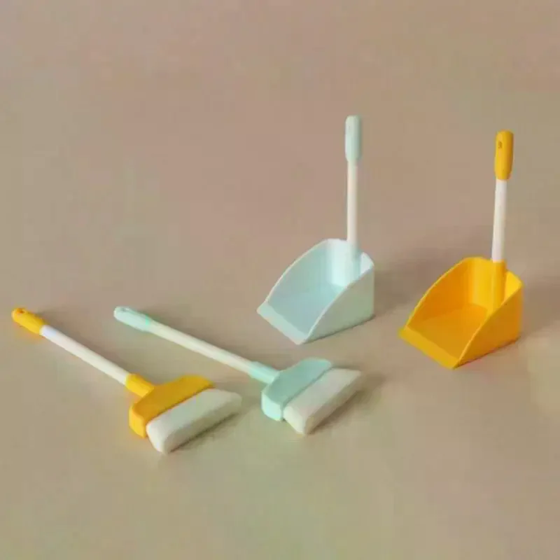 /Cna/1/5 Sets Doll Home Cleaning Tools Decor Toy 1:12 Dollhouse Miniature Brush Dustpan Kit Micro Life Scene Decoration Props