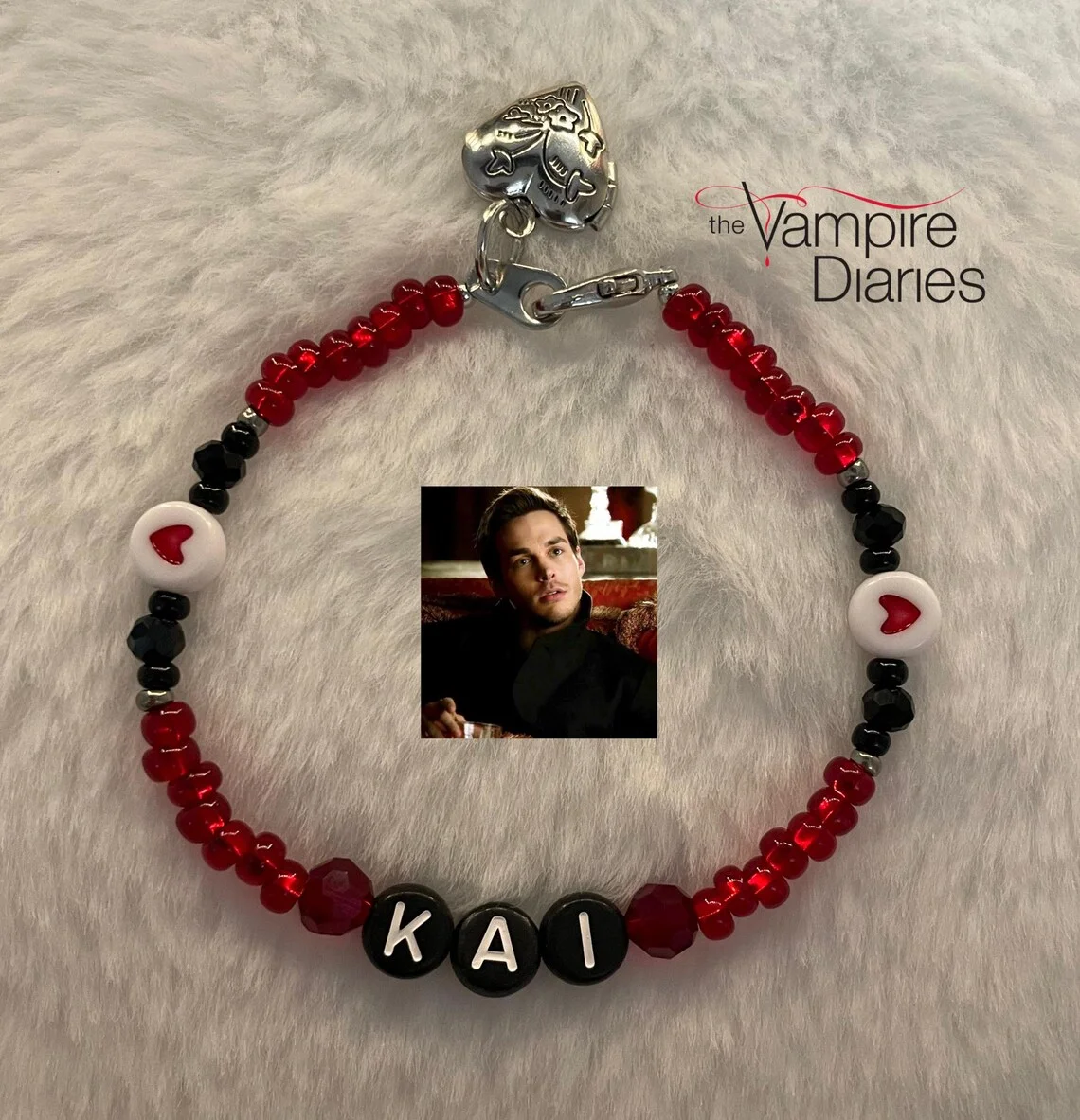 Y2K Jewelry The vampire diaries inspired beaded bracelets Damon, Stefan Salvatore, Klaus, Elijah Mikaelson, Enzo, Kai Parker