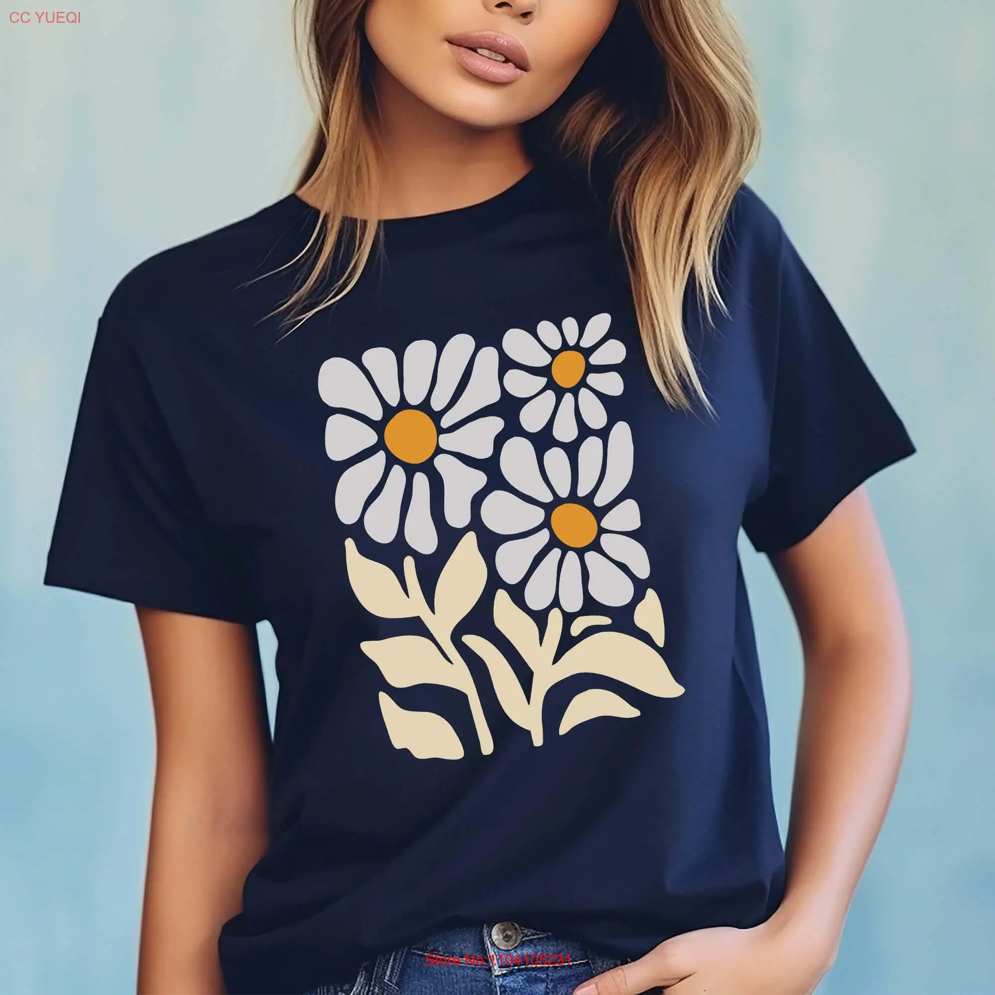 Boho Wildflowers T Shirt Flowers Floral Nature Lover Cottagecore Garden Popular Aesthetic long or short sleeves