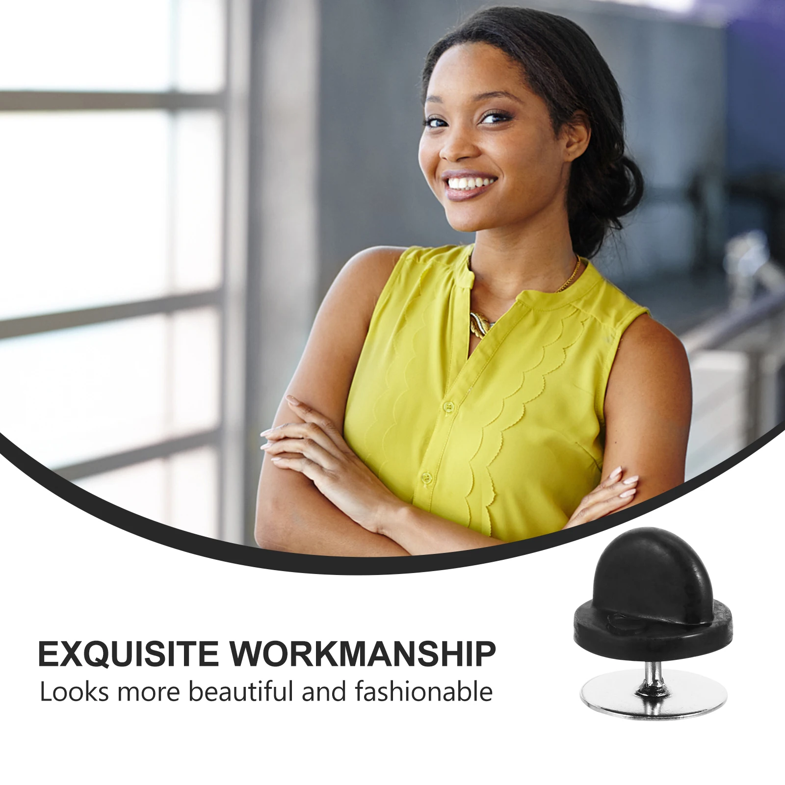 

50 Sets Thorn Plastic Creative Lapel DIY Novel Props Clasps Smooth Edge Corrosion Resistance Multipurpose Clothes