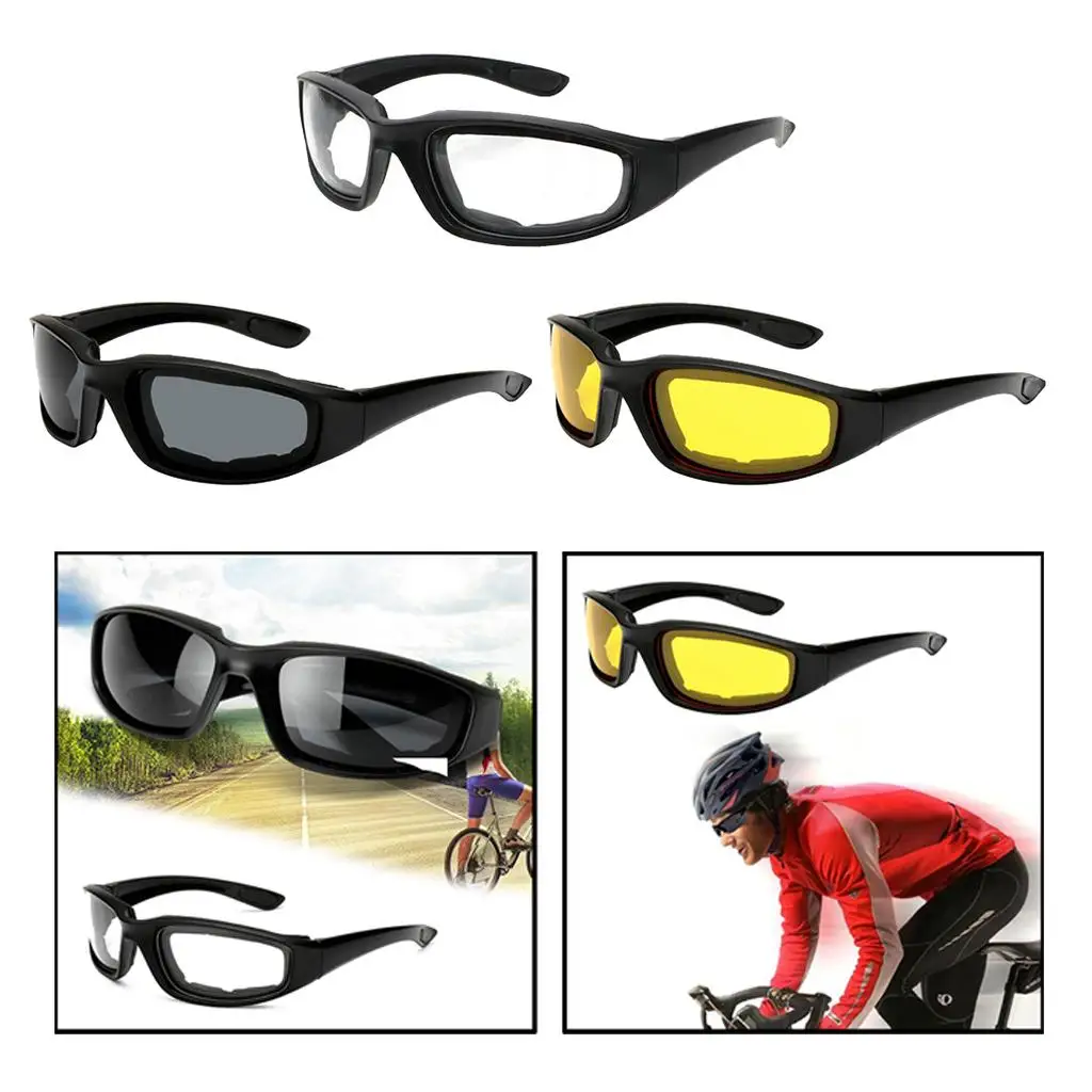 

Motorcycle Riding Glasses Goggles, Padded Motorcycle Glasses