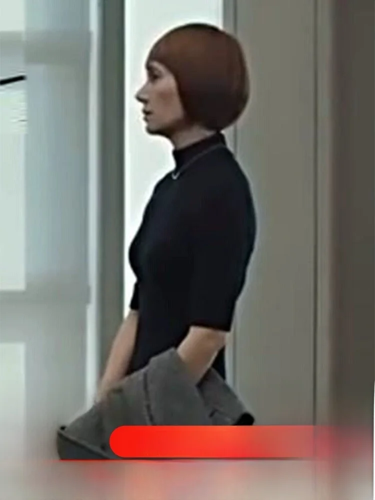 

Женский вязаный свитер со средним рукавом и высоким воротником, приталенный базовый слой, свитер Five Sve Boting irt f Sve