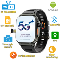 8GB + 128GB Ultra Ai3 Smartwatch Men Women 4G SIM card Wifi Cellular GPS NFC Ultra 9 Android 10 180° Rotating Camera Sport