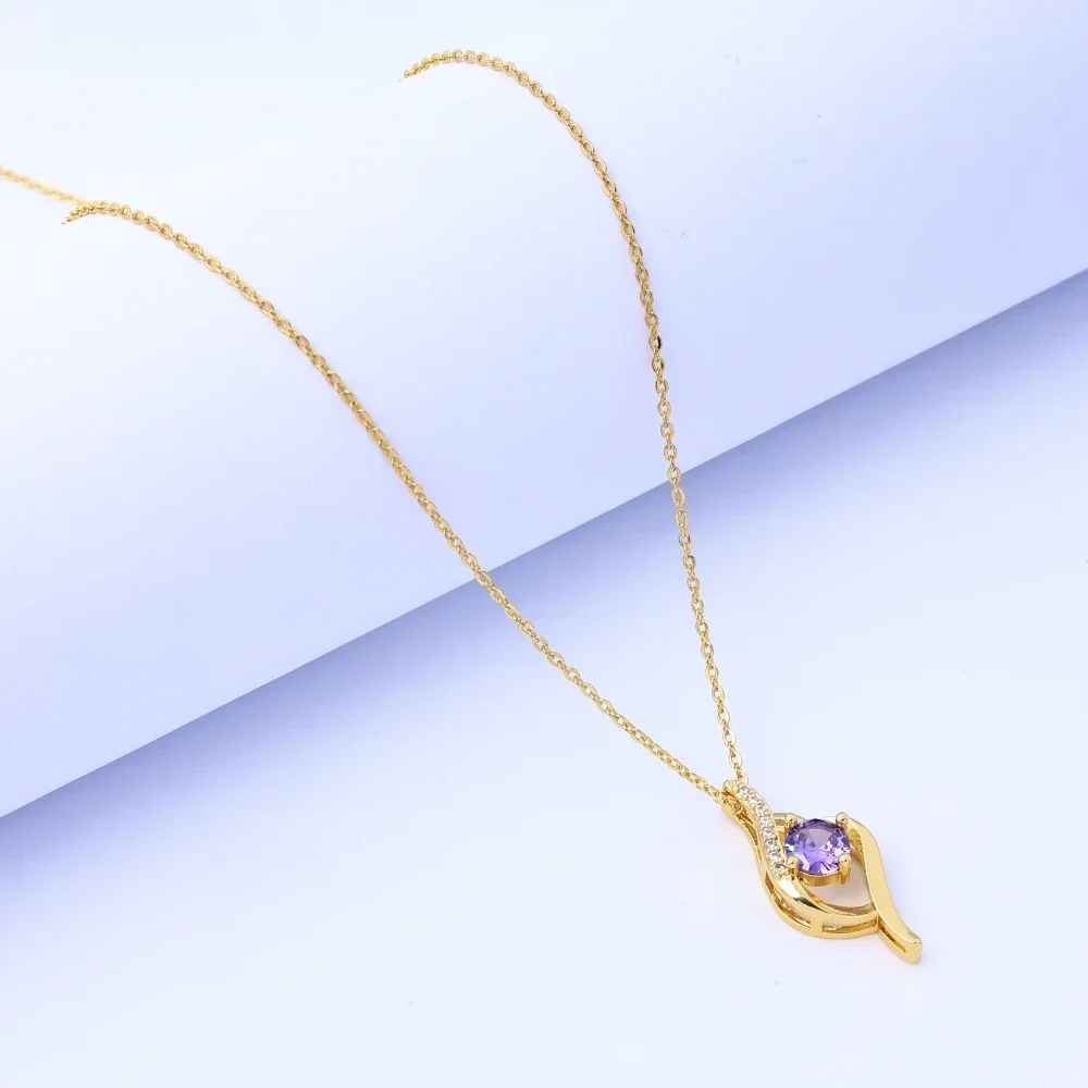 قلادة على شكل قلب للنساء - مجوهرات سلسلة الترقوة غير باهتة من الفولاذ التيتانيوم، تصميم فريد من نوعه، زخرفة أنيقة، Fa