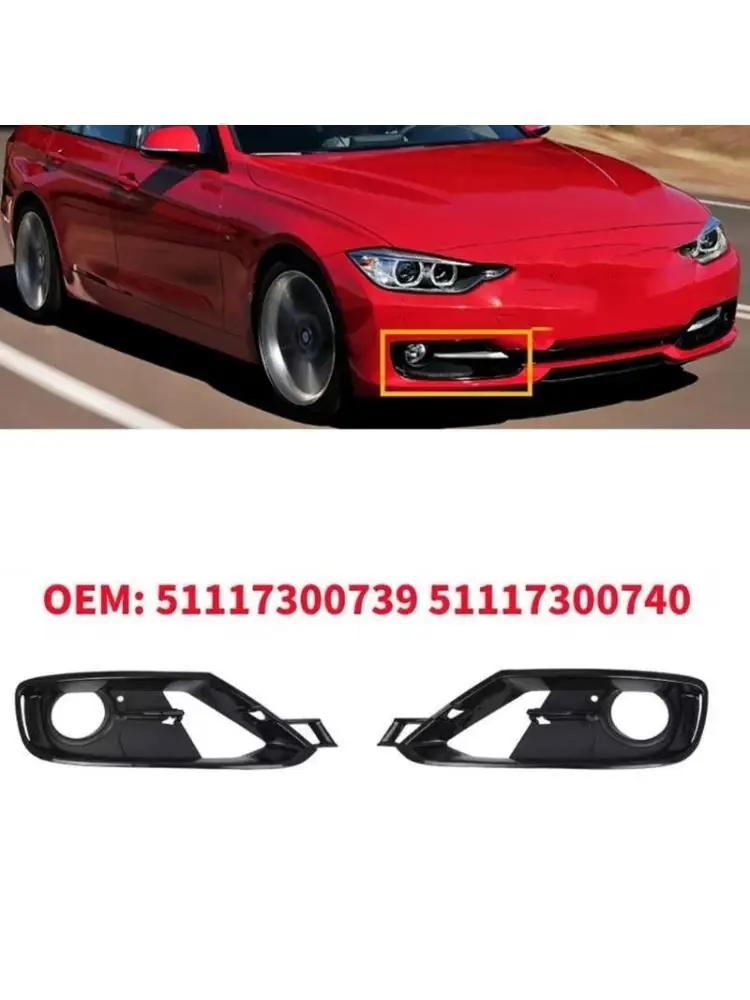 

31BC 51117300739 5111730074 Repair Parts for F30 F31 2011-2018 Fog Light Cover Accessories Car Front Bumper Fog Light Grille