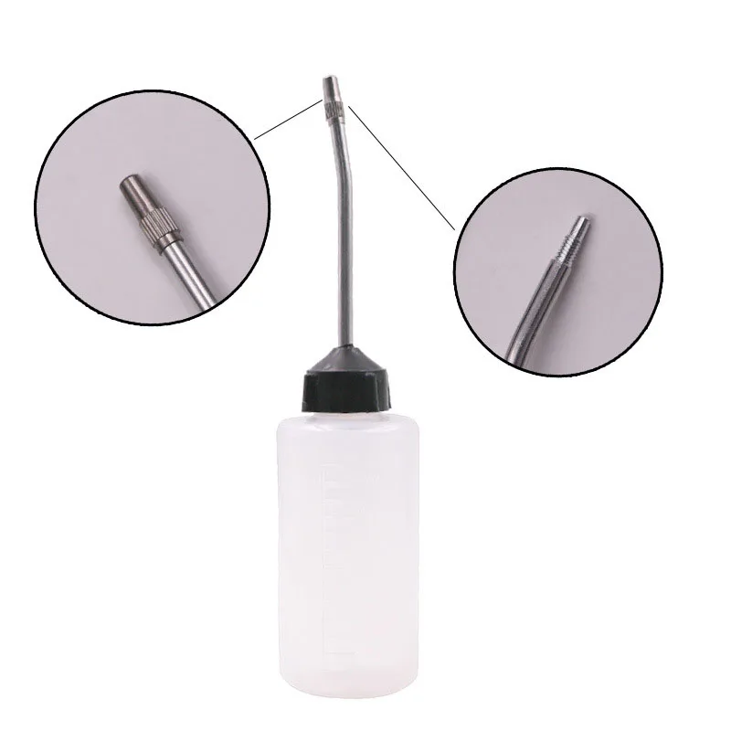 120ML Plastic Long Nozzle Storage Pot Sewing Machine Oil Bottle Iron Spout with Cap Oiler Oil Dispenser Sewing Accessories