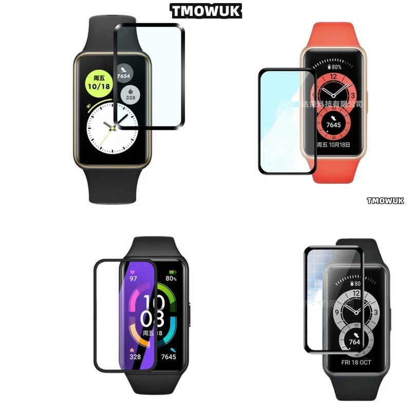 

3D Curved Soft PMMA Anti-Scratch Film, Full Cover Screen Protector For Huawei Honor Band 6 7 9 10