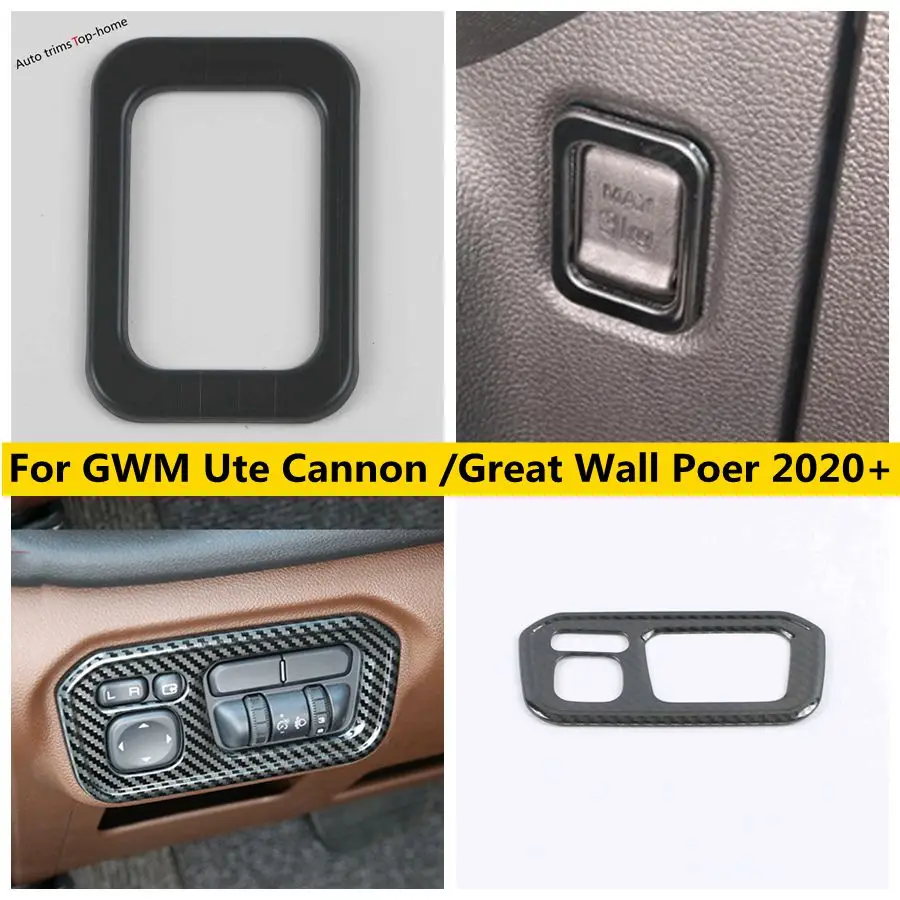 

Seat Backrest Hook Hanger Head Light Lamp Button Cover Trim Fit For GWM Ute Cannon /Great Wall Poer 2020 - 2022 Car Accessories