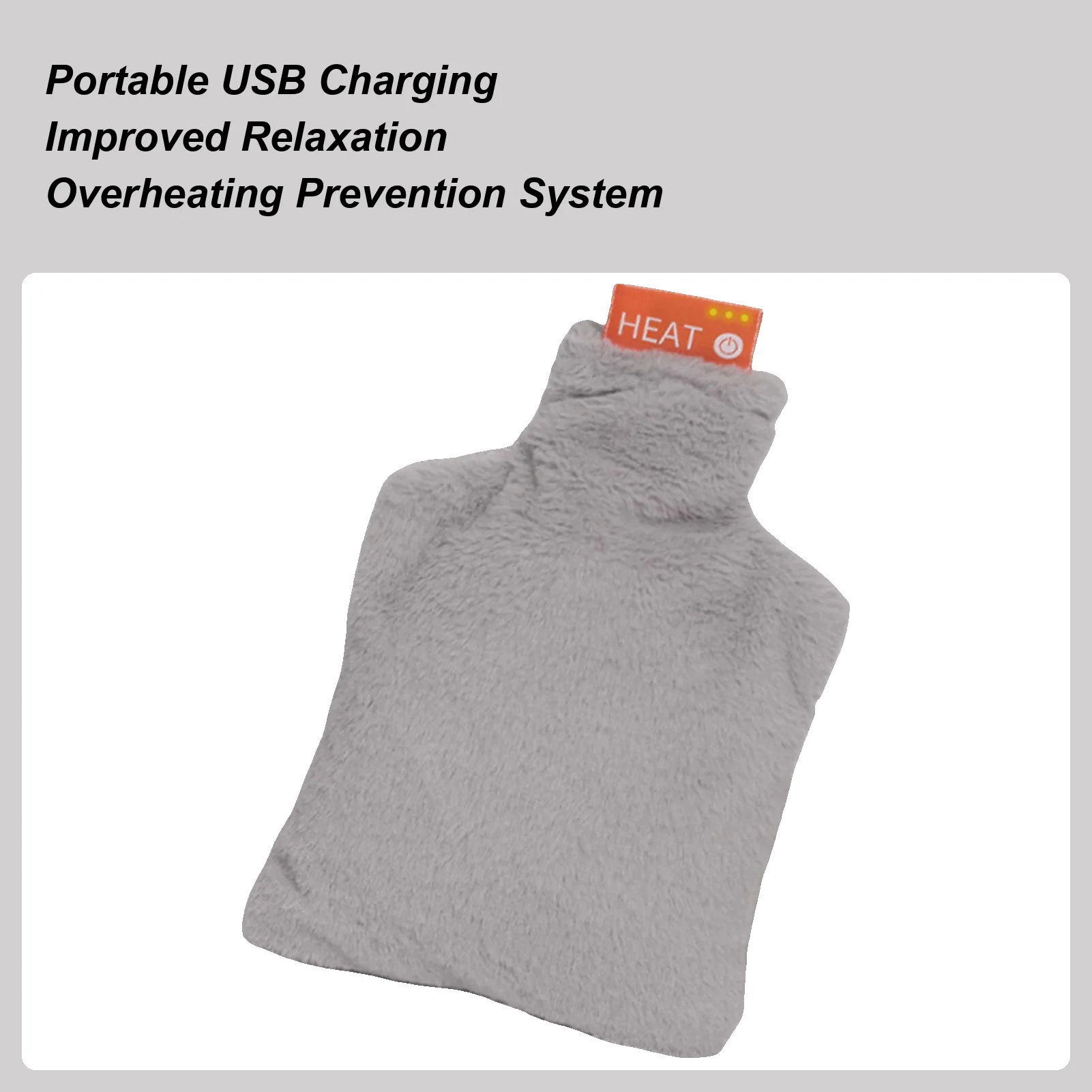 

Electric Hot Water Bottle Cold Weather Warming Device Heated Hot Water Pack For Patients Elderly Students Athletes Office Car