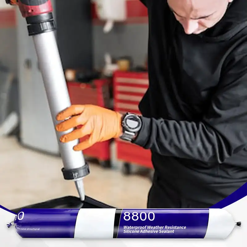 

Силиконовый клейкий герметик - водонепроницаемый и атмосферостойкий против плесени и плесени 590 мл FM-995