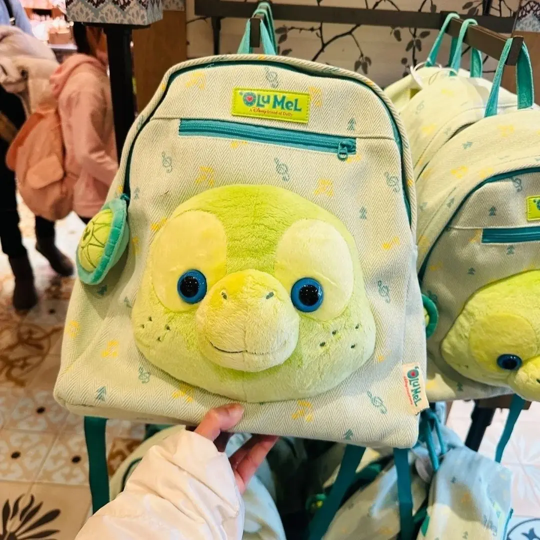 Disney Quan Hongchan Same Style Olu Mel Turtle Large Capacity Cute Wind Bag Suitable For Students And Adults