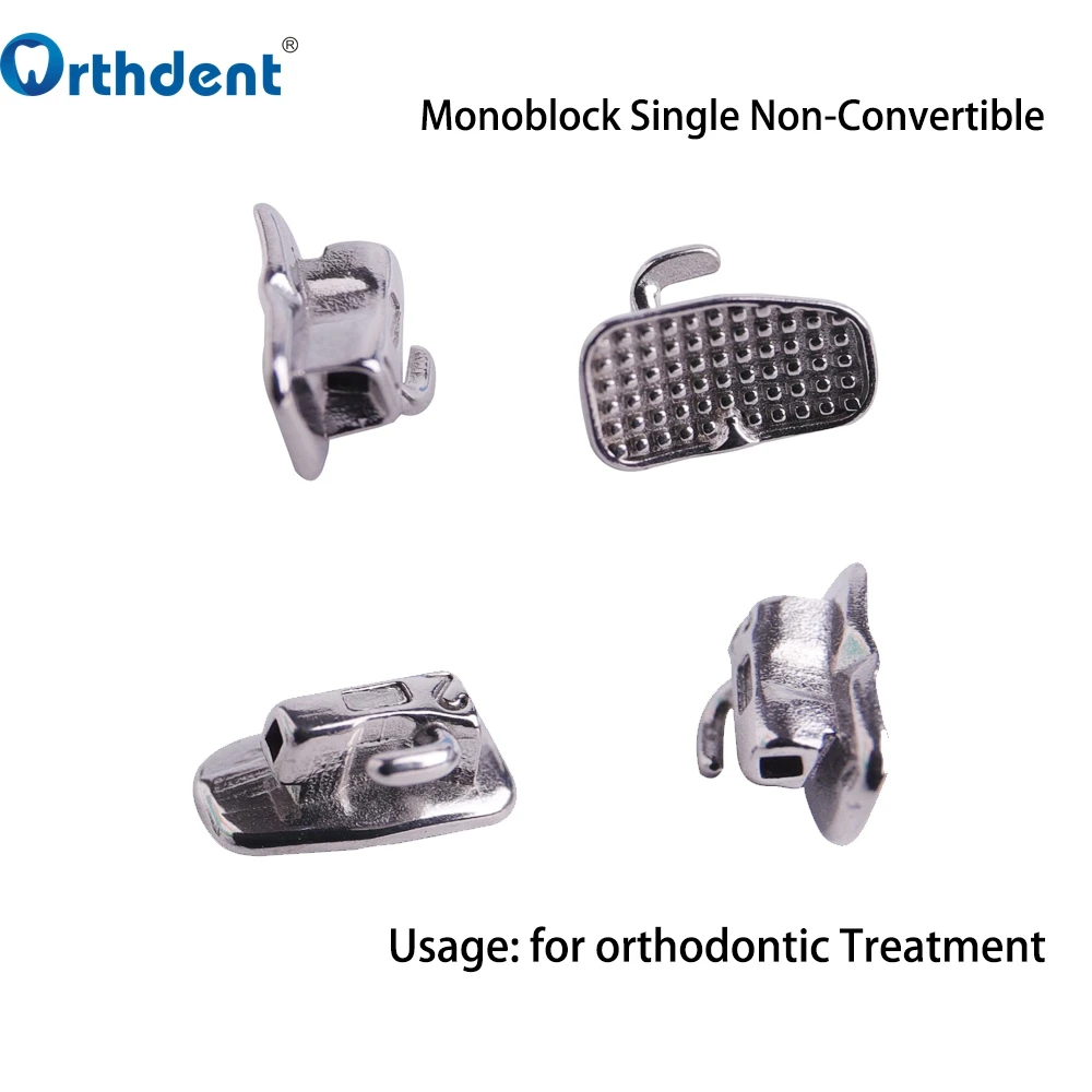 50Sets Dental Orthodontic Bondable Buccal Tubes Monoblock Single 1st 2nd Molar Non-Convertible Roth MBT 0.022/018 Dentistry Tool