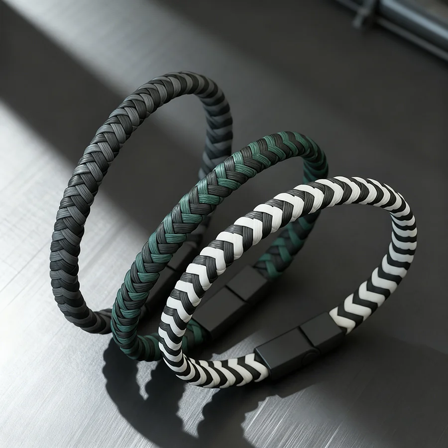 New Handmade Men Braided Bracelet Built To Last Stylish For Decades 4 Colors Available High Quality Durable Rope Bangle Hombre