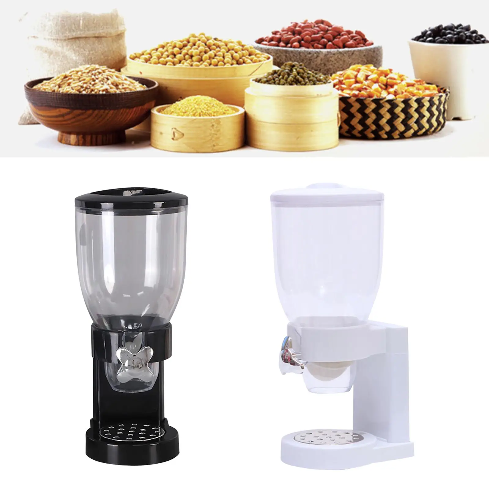 Cereal Dispenser Tight Storage Bottles Dry Food Dispenser Machine Food Dispensers for Office Breakroom Home Oatmeal Coffee Beans