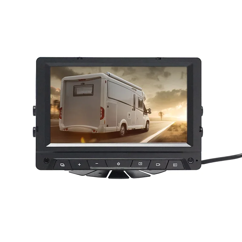 Car Reversing Aid Car Monitor 7 Inch Video Recording for Trucks Trailers Cargo Vans Buses