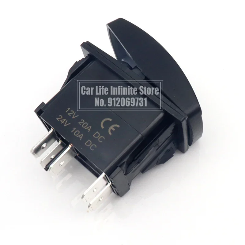 12V 24V 20A Car Boat Toggle Rocker Switch Waterproof LED Blue Light Momentary ON/Off/ON 7 Pin / 5Pin for Truck Trailer RV Marine
