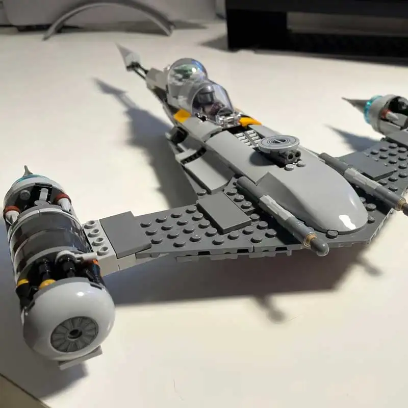 MOC 73525 blocs de construction de chasseur spatial N-1 Starhunt de l'avion de combat assembler figurine bricolage jouets brique cadeaux d'anniversaire pour enfants