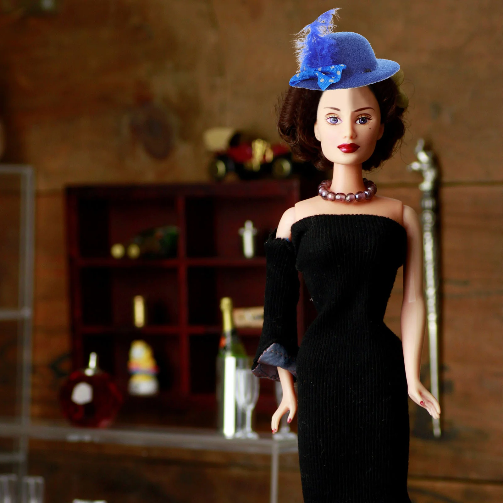 หมวกแฟนซีสำหรับผู้หญิง 6 ชิ้น สำหรับงานเลี้ยงน้ำชา