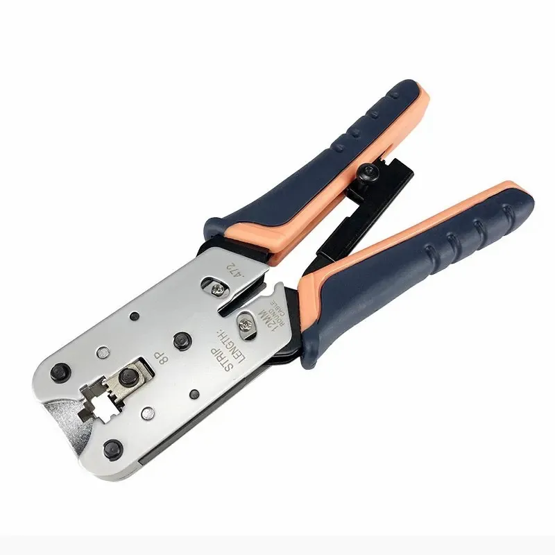 Imagem -04 - Zoerax-network Crimping Tool Modular Crimper Networking Wire Tool Kit Cortar e Descascar Cabos de Rede Apenas para 8p Rj45