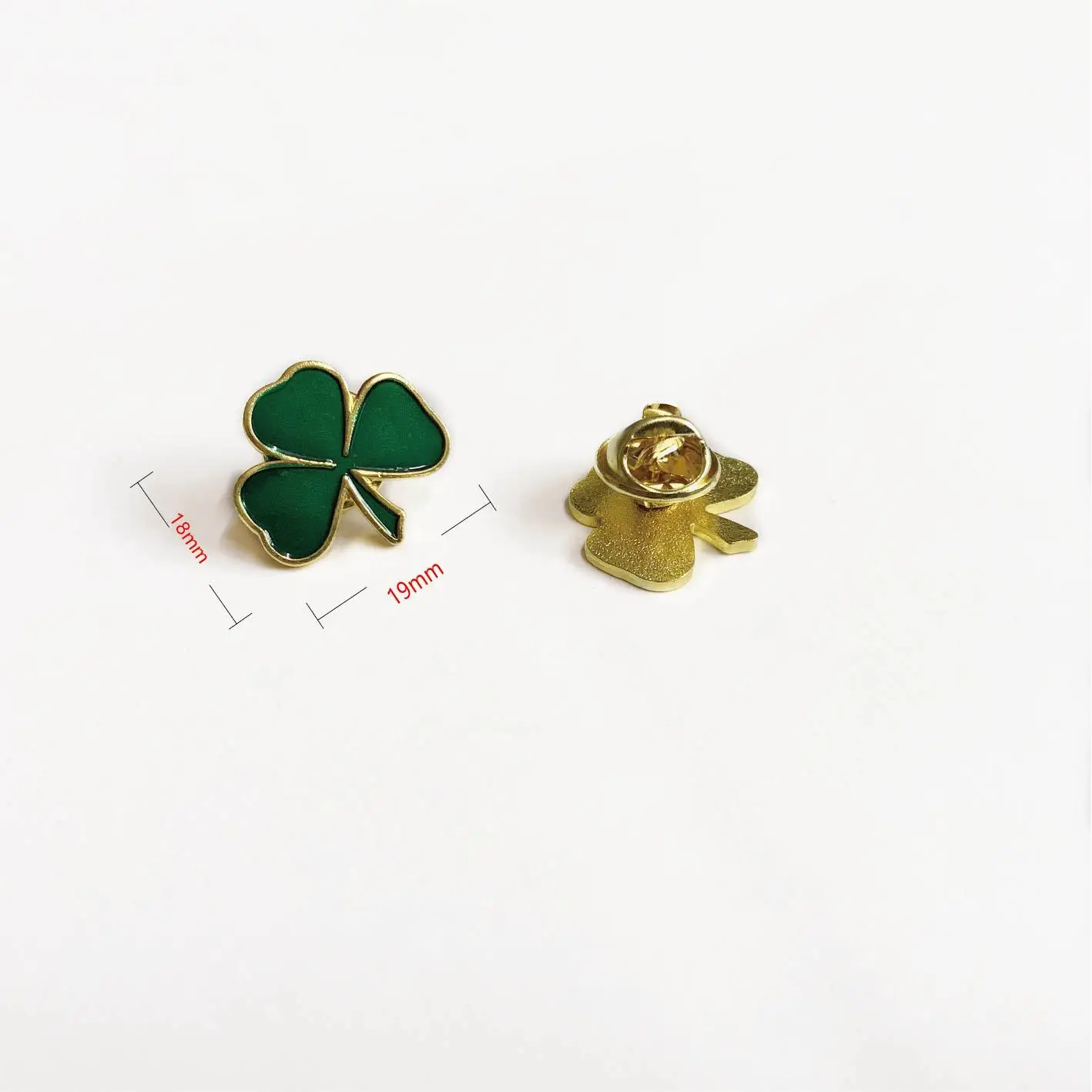 Patrick's Day clover lapel pin Clover pin brooch Patrick's Day Lucky Four-leaf Clover Brooch Irish holiday gifts