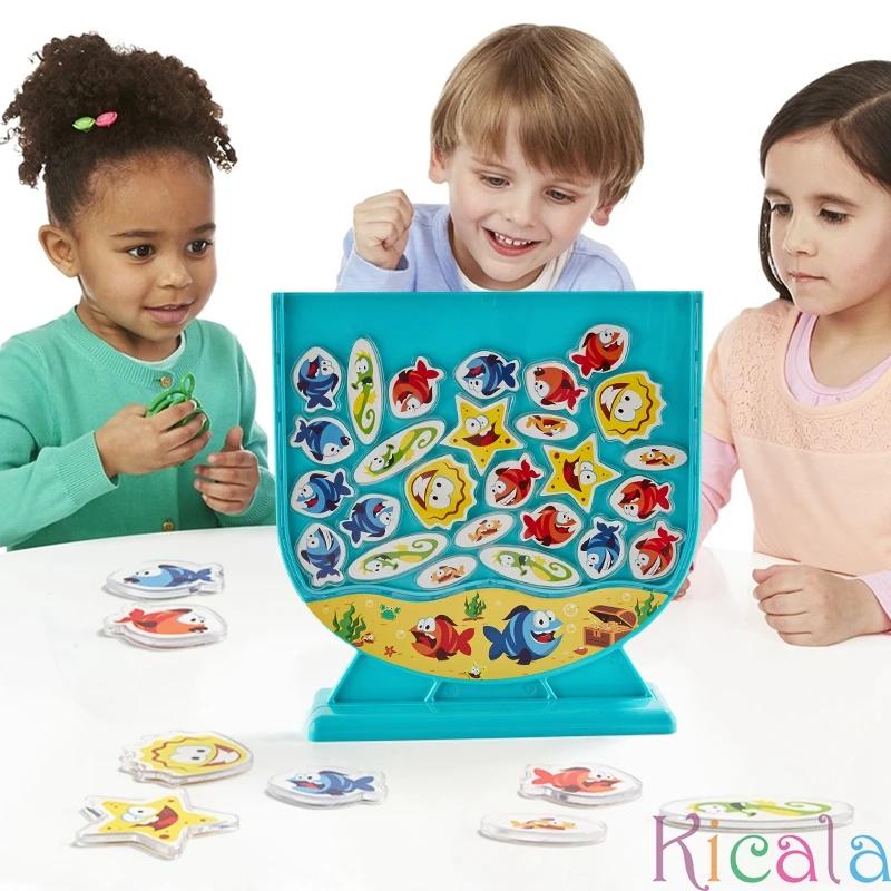 

Fish Club Board Game Educational Parent-Child Interactive Two-Player Fun Battle Toy Fish Club Halloween Gift Montessori kids Toy