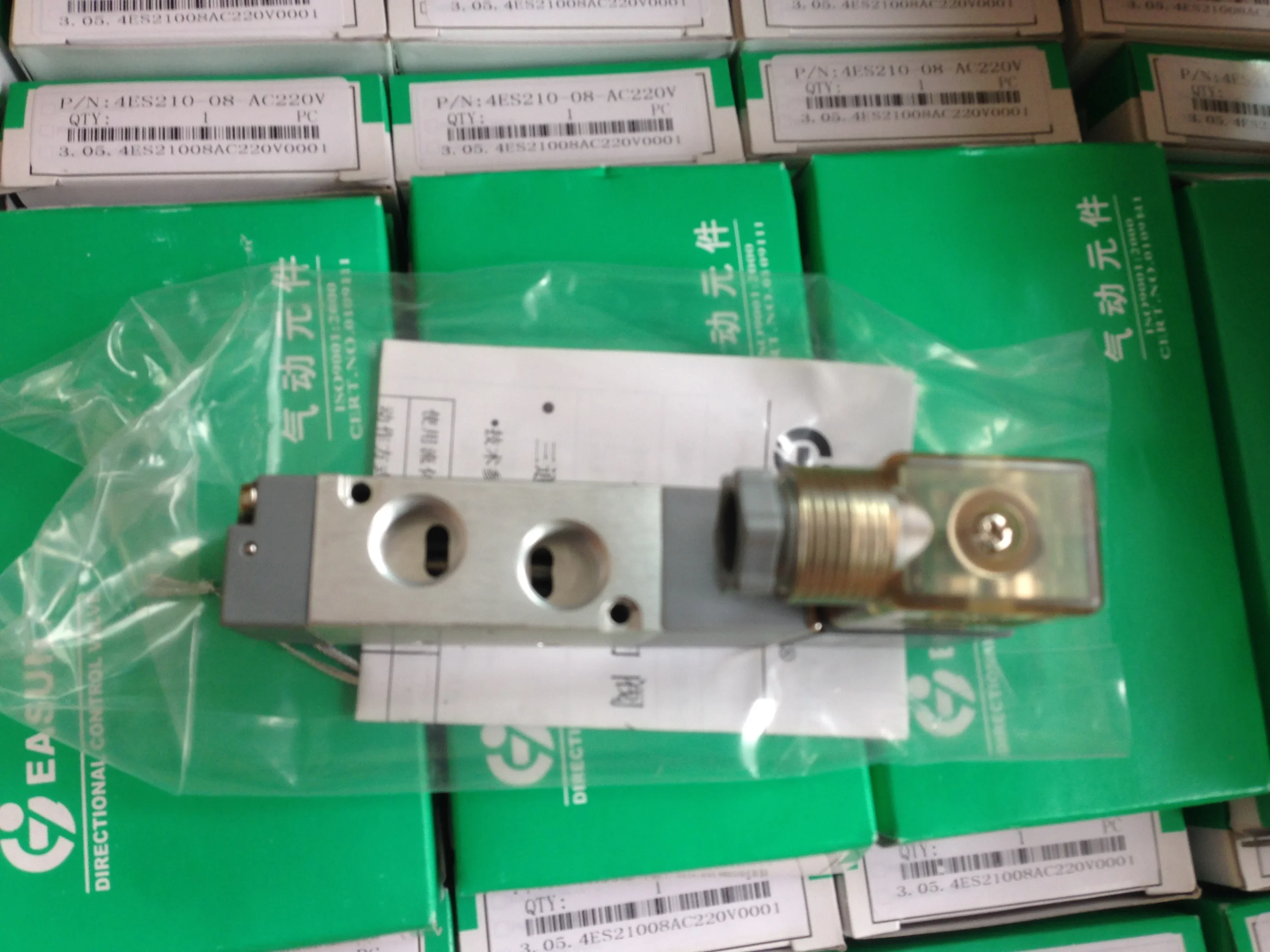 Válvula solenóide pneumática 4ES210-08 AC220V DC24V EASUN 4ES310-10