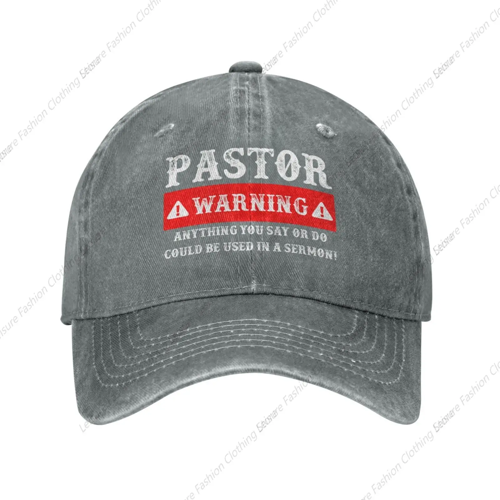 

Funny Hat Pastor Warning Anything You Say Hats for Women Baseball Caps Trendy Cap