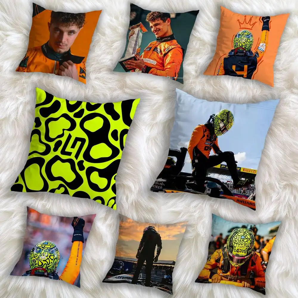 

Lando Norris First in racing pillow cover living room sofa cushion cover bedroom room bed pillow cover home decoration