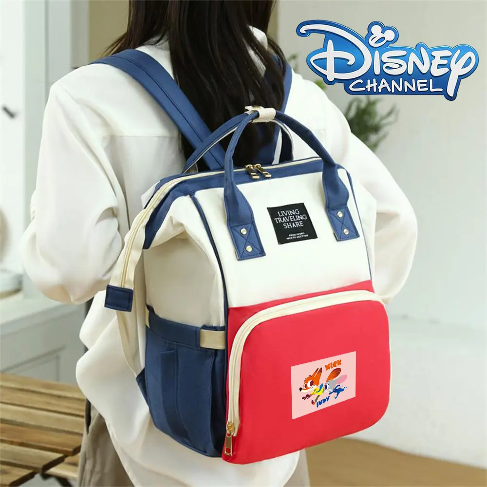 

Симпатичный нейлоновый рюкзак Zootopia Judy Hopps, женская дорожная сумка, вместительная сумка для подгузников с множеством карманов