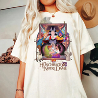 Vintage 90's The Hunchback of Notre Dame Shirt Esmeralda and Quasimodo Graphic Shirt Disney Shirt Kids Clothes Girls