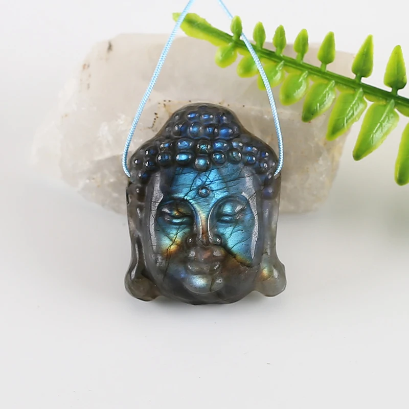 

Wholesale, Natural Labradorite Hand Carved Buddha Pendant Bead,Semiprecious Fashion Jewelry Necklace Accessories