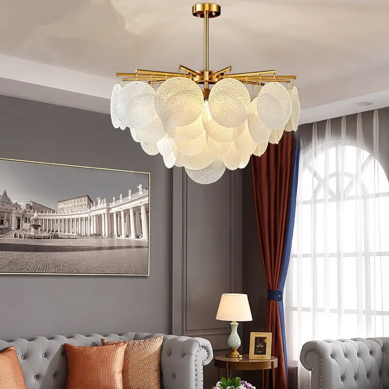 Modern Glass Crystal Pendant Chandelier For Bedroom Living Room Bubbles Glass Ceiling Chandeliers Indoor Chandelier Lighting