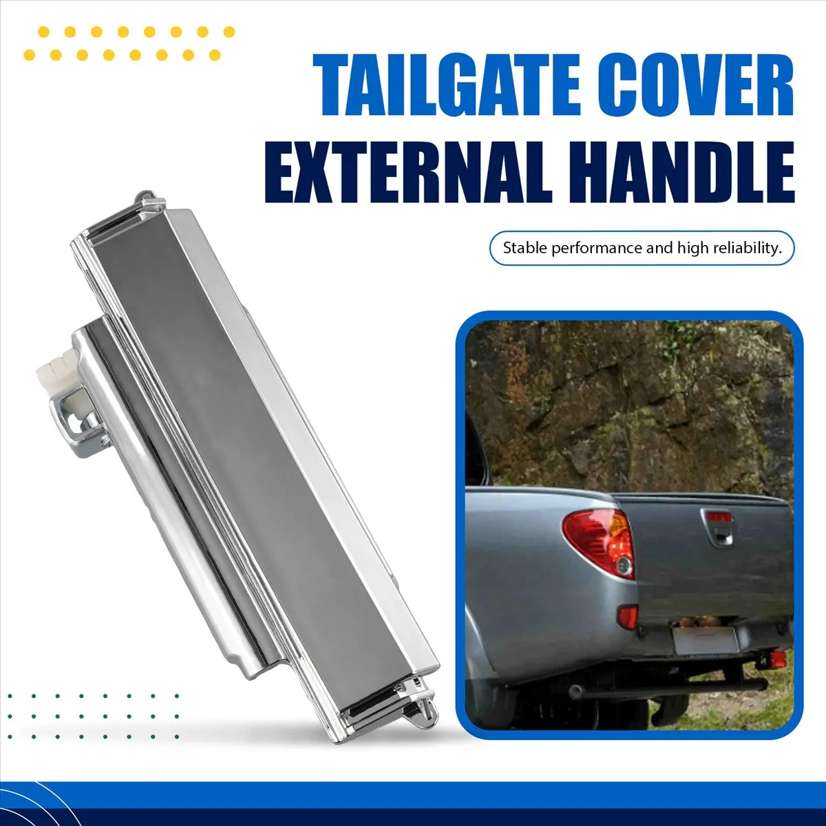 #40E (Plating)5746A220 Tailgate Handle Back Door Handle Plating for Mitsubishi,Automotive Parts & Accessories