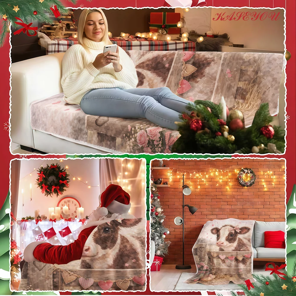 Bold Floral Full Size Fade Resistant Ultra-Soft Bed Throw Perfect for Family Gatherings Holiday Movie Nights