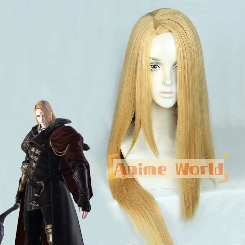 Final Fantasy XIV FF14 Zenos yae Galvus Cosplay Wig Halloween Synthetic Hair Heat