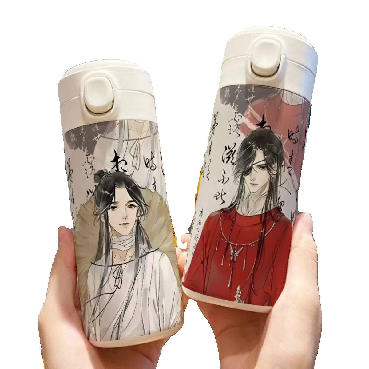 Anime Tian Guan Ci Fu Xie Lian Cosplay Cup Cartoons Hua Cheng Coffee Large Capacity Thermos Cup Compact and Lightweight To Carry