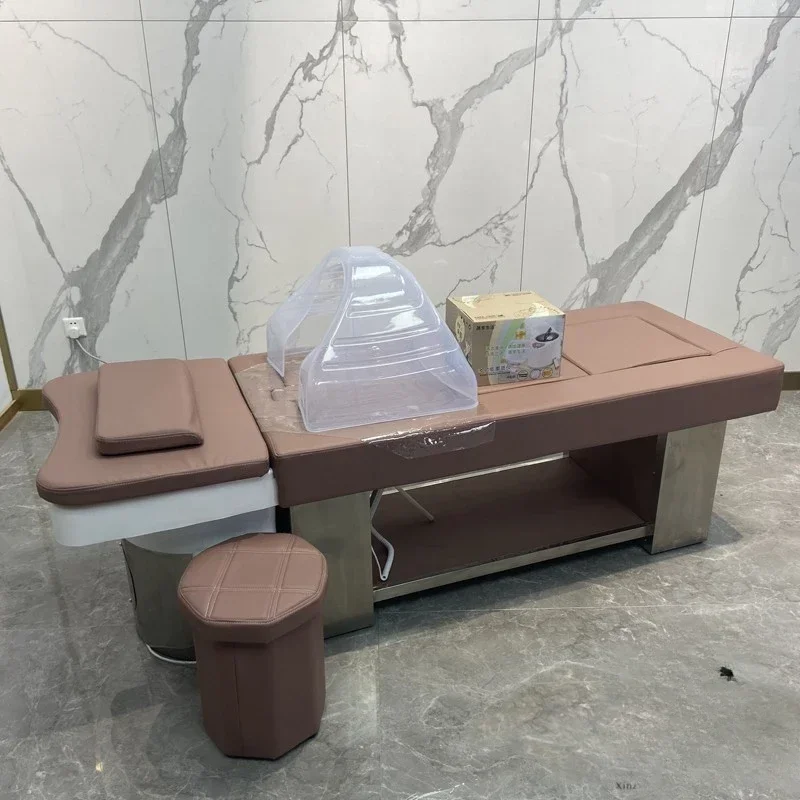 Premium Long - lasting Washing hair bed water circulation moxibustion fumigation head treatment bed beauty salon physical therap