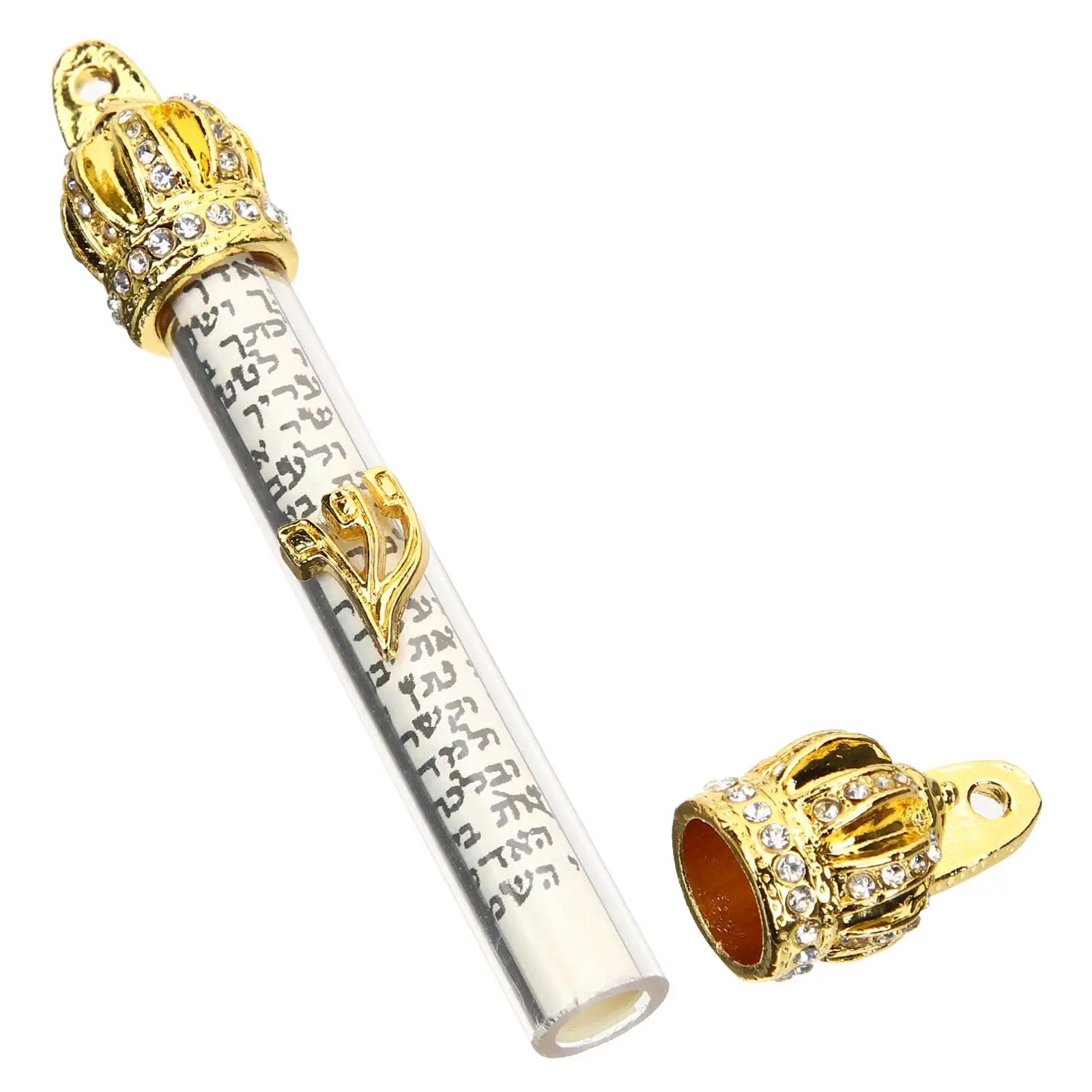 

Bible Doorpost Crown Retro Mezuzah Metal Ornament Religious Decor Home Door Side Jewish Gifts Catholic Symbol