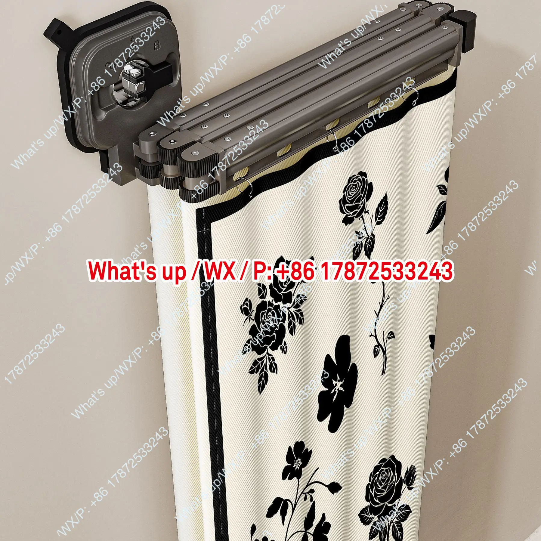 Waterproof Folding Shower Curtain, Quick Drying Curtain, No Punching Installation, Waterproof, Mildew Proof