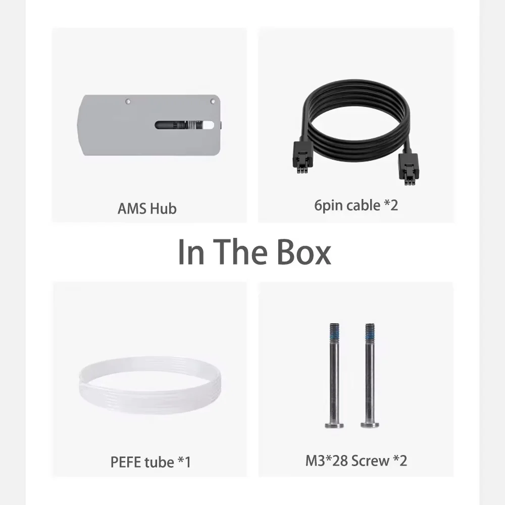 Bambu Lab Original 3D Printer Material Line Selector AMS Hub AMS Hub Expands Multiple AMS X1/P1 Series Universal