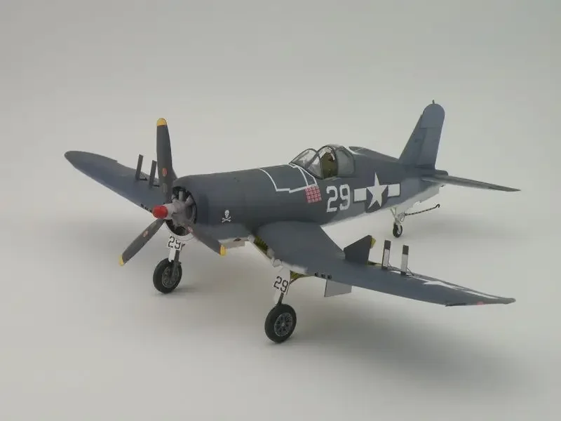 1:33 Scale US F4U-1A Fighter Aircraft DIY Handcraft Paper Model Kit Puzzles Handmade Toy DIY Military Model