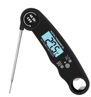 Household barbecue and baking kitchen meat folding portable digital thermometer probe