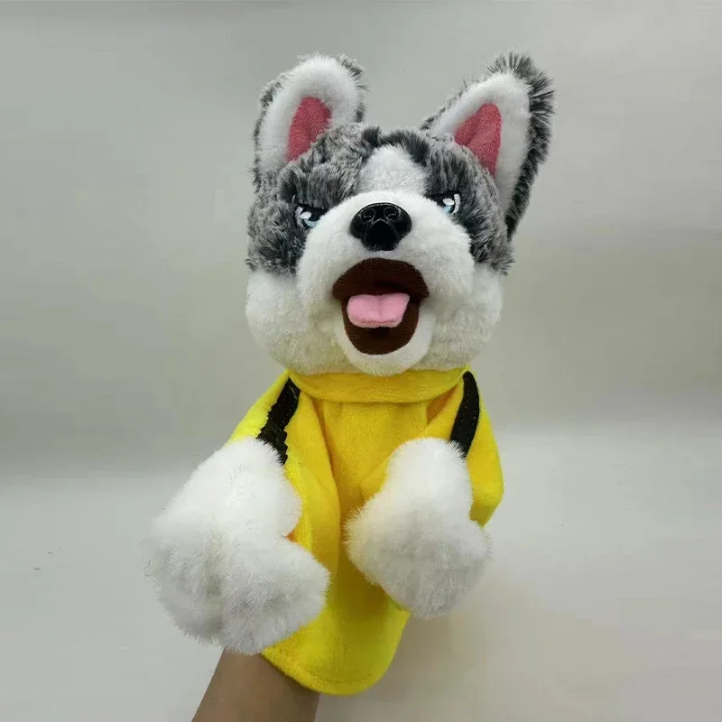 Husky Cartoon Stuffed Toy Plush Doll Interactive Puppet Fierce Boxing Dog Doll Sound Production Interactive Pet Accessories