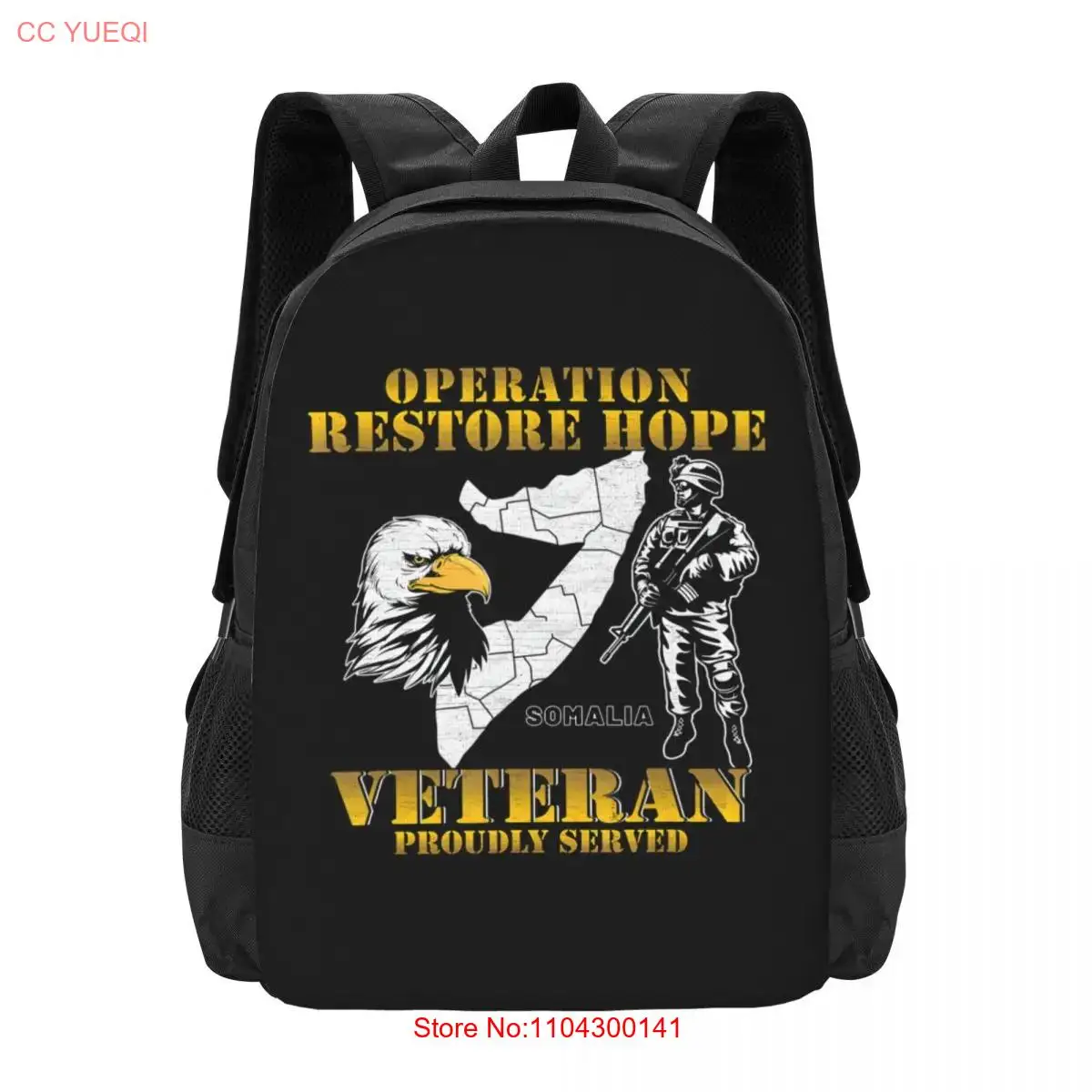 Operation Restore Hope Somalia ORH Veteran Vintage  Collaboration Backpack Large Capacity Cute Foldable  Clothes Backpacks